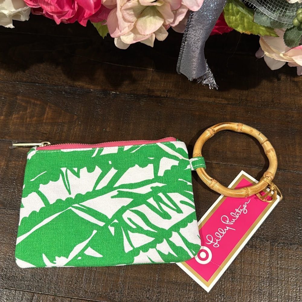 Lilly Pulitzer & Target Collab Wristlet With Bamboo Handle (NWT) - Picture 6 of 9